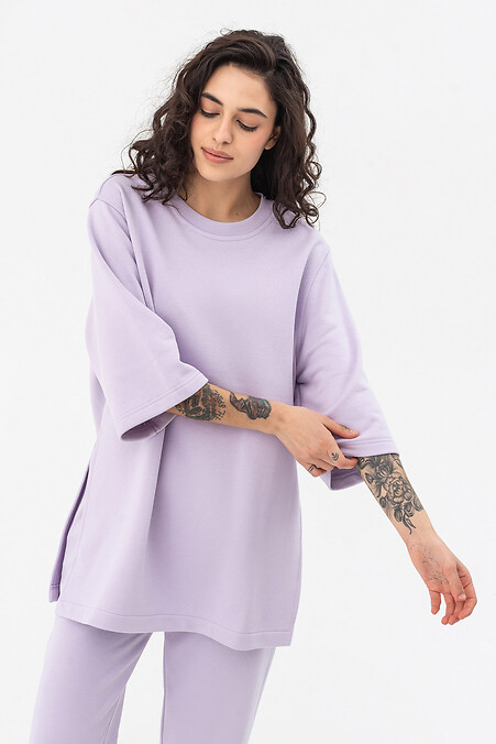 T-shirt with long sleeves.. T-shirts. Color: purple. #3042212