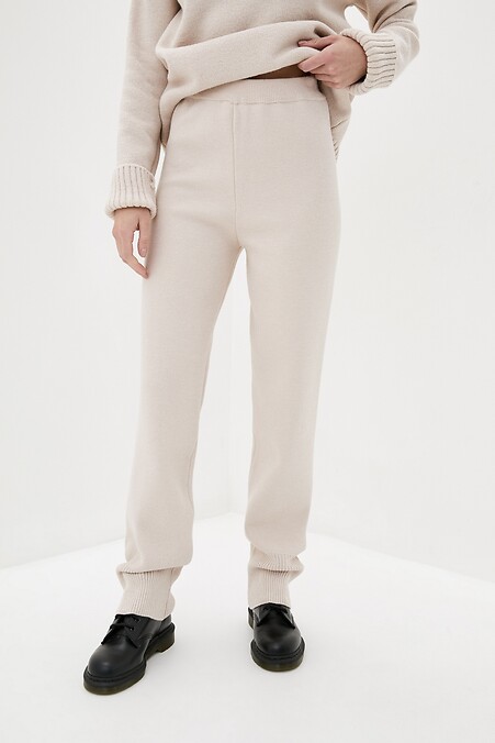 Women's winter trousers. Trousers, pants. Color: beige. #4038214