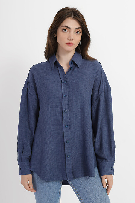 Сорочка FLAVI. Блузи, сорочки. Колір: синій. #3040217