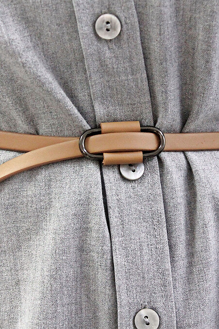 Women's belt made of genuine leather, caramel. - #3300219