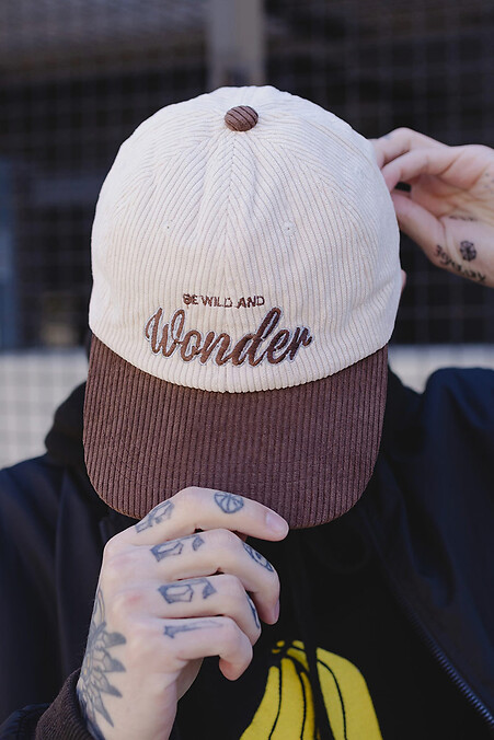 Męska sztruksowa czapka Wonder Brown. Czapki, berety. Kolor: brązowy. #8049226