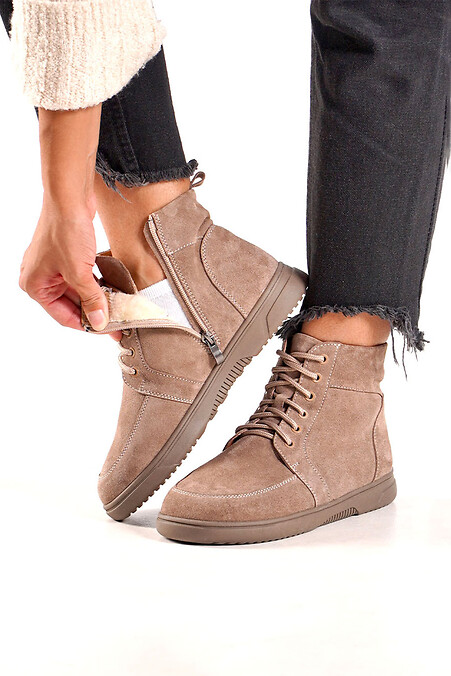 Women's winter anatomical boots in beige - #4206232