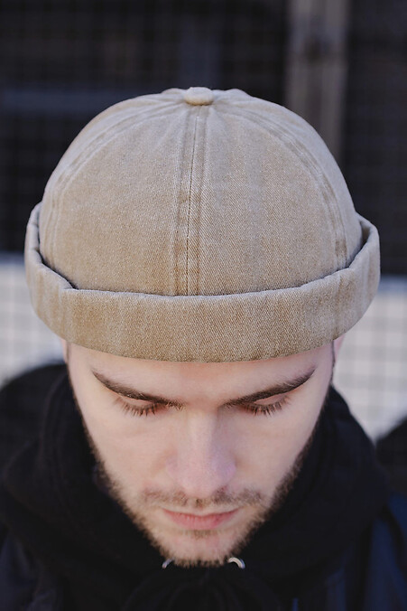 Men's Docker Cap Monarch Beige. Hats, berets. Color: beige. #8049236