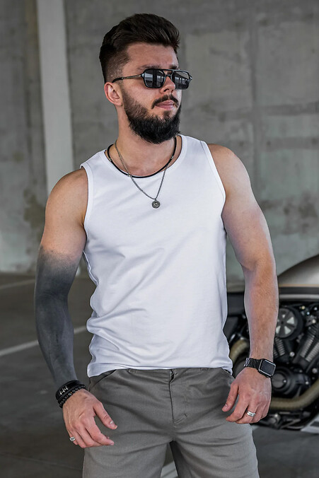 Herren Basic Tank Top Weiß - #8034248