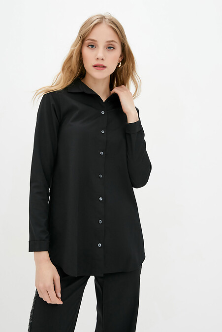 Блуза 1004. Блузы, рубашки. Цвет: черный. #3039252