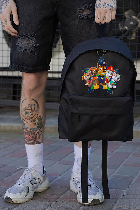 Casual School Backpack for Boys Without Compact With Print Paw Patrol Black - #8055252