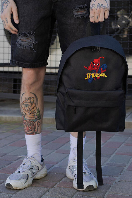Casual School Backpack for Boys Without Compact With Print Spider-Man Black - #8055256