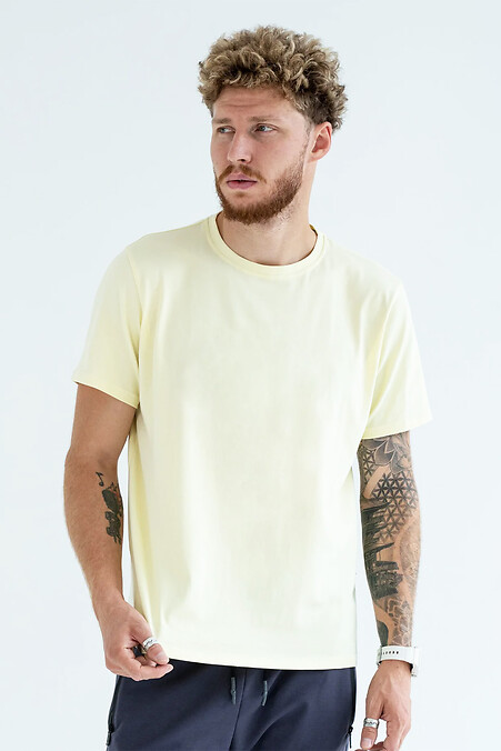 Herren T-Shirt „Basic“ Lemon - #8034259
