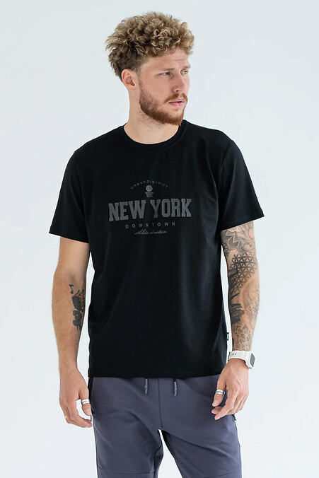 Мужская футболка New York Черная - #8034260