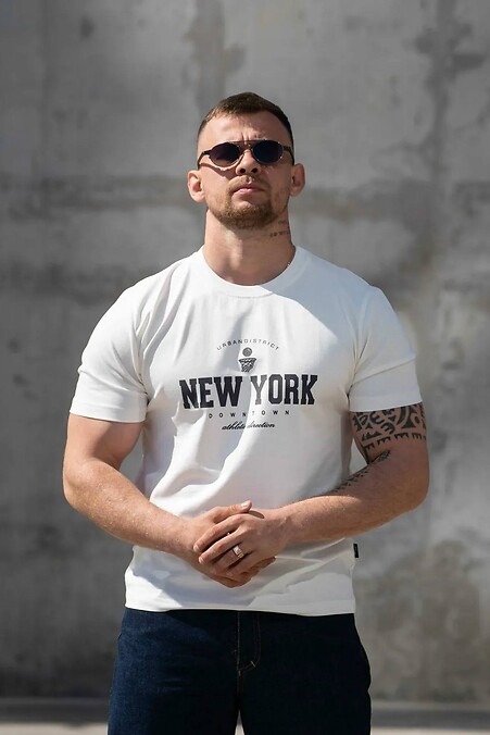 Мужская футболка New York Белая - #8034261