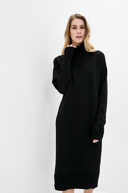 Damen Winterkleid. Kleider. Farbe: das schwarze. #4038262