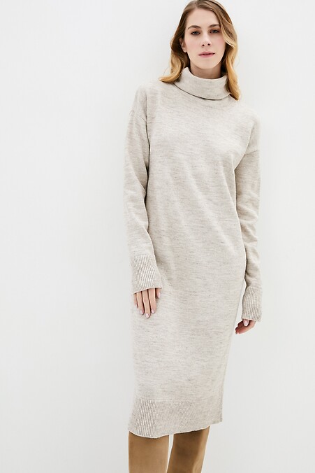 Women's winter dress. Dresses. Color: beige. #4038264