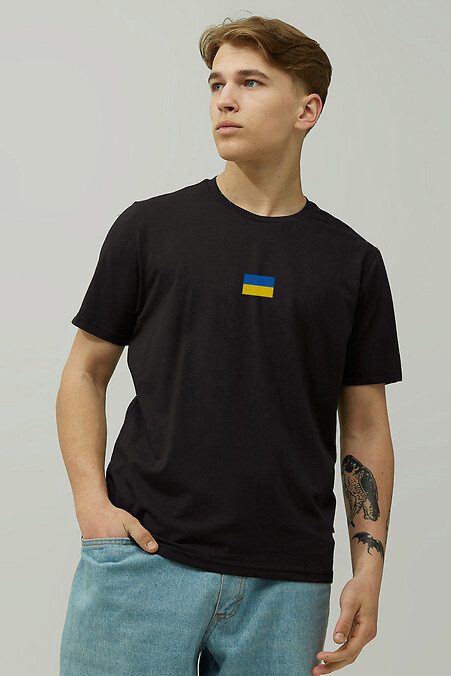 T-Shirt Flagge. T-Shirts. Farbe: das schwarze. #9000266