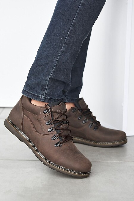 Мужские ботинки. Ботинки. Цвет: коричневый. #8019268