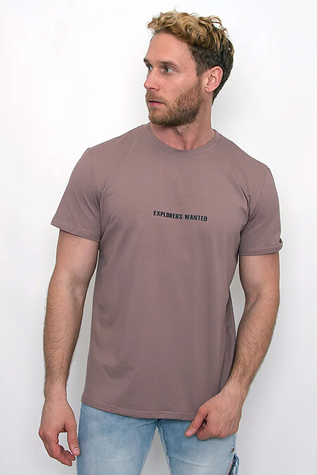 Herren T-Shirt Explorer Mokka - #8034268