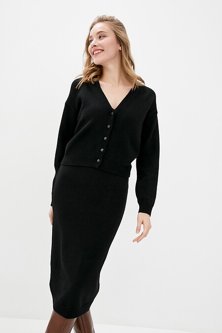 Knitted suit for women. Suits. Color: black. #4038271