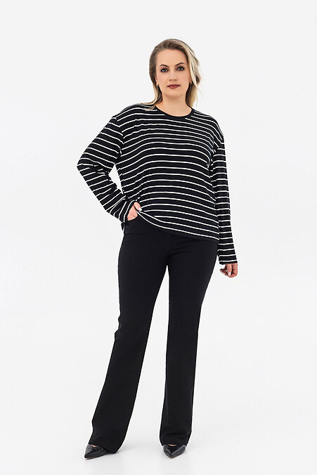 MARINE Schwarzes Langarmshirt - #3044275