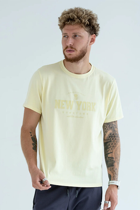 Men's T-shirt New York Lemon - #8034276
