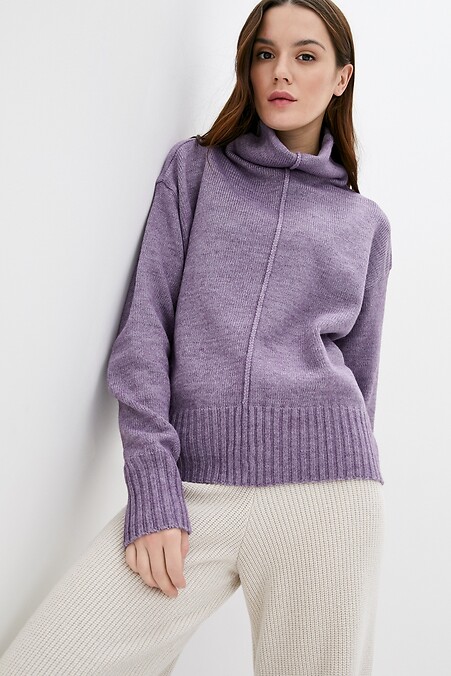 Sweter damski. Kurtki i swetry. Kolor: purpurowy. #4038277