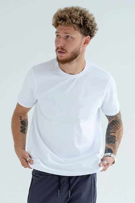 Herren T-Shirt „Basic“ Weiß - #8034287