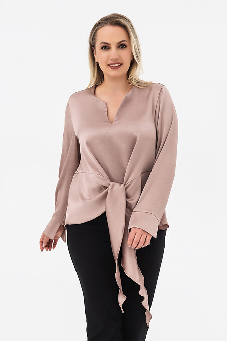 ELIF Braune Bluse - #3044288