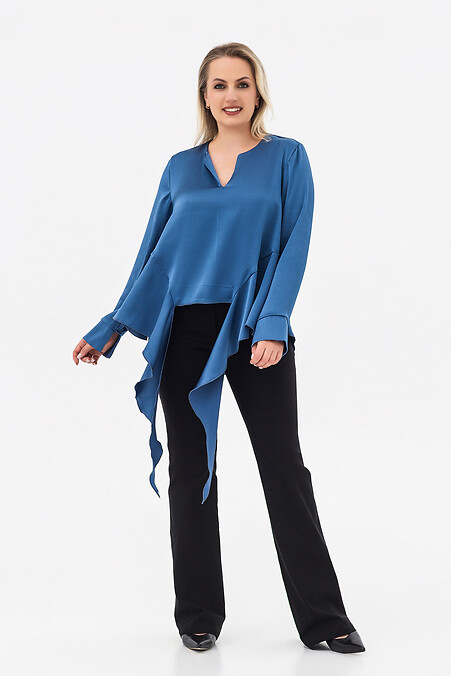 ELIF Blaue Bluse - #3044289