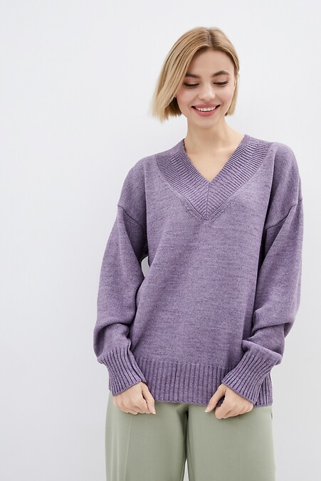 Джемпер женский. Кофты и свитера. Цвет: фиолетовый. #4038294