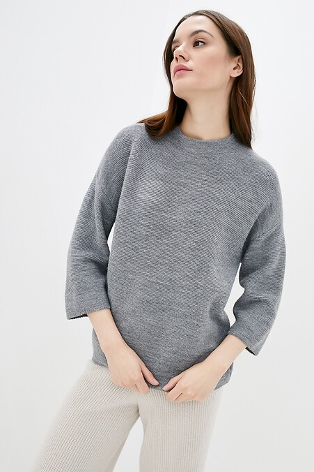 Sweter dla kobiet. Kurtki i swetry. Kolor: szary. #4038295