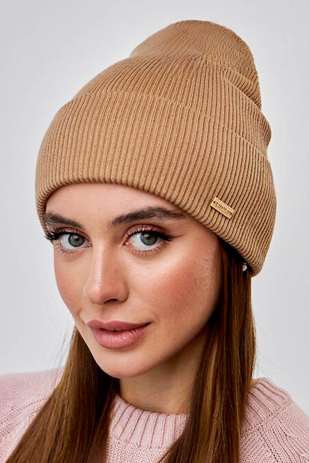 Женская шапка цвета ирис - #4496297
