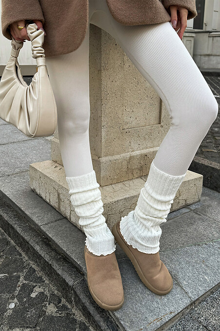 Milchgerippte Beinlinge - #2040298