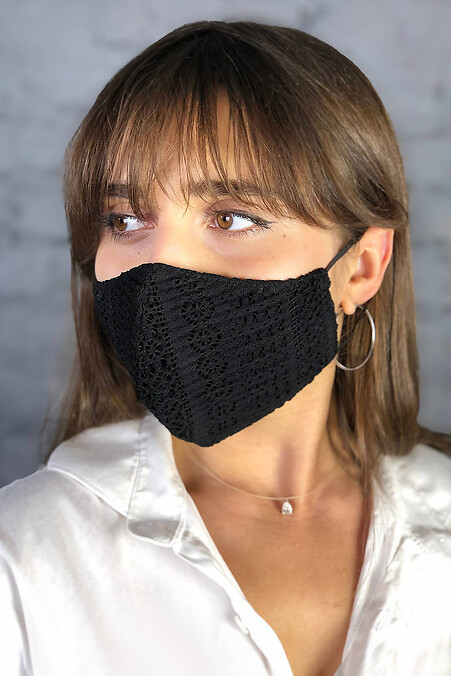 Face mask GLAMUR. Balaclavas and crop masks. Color: black. #3500308
