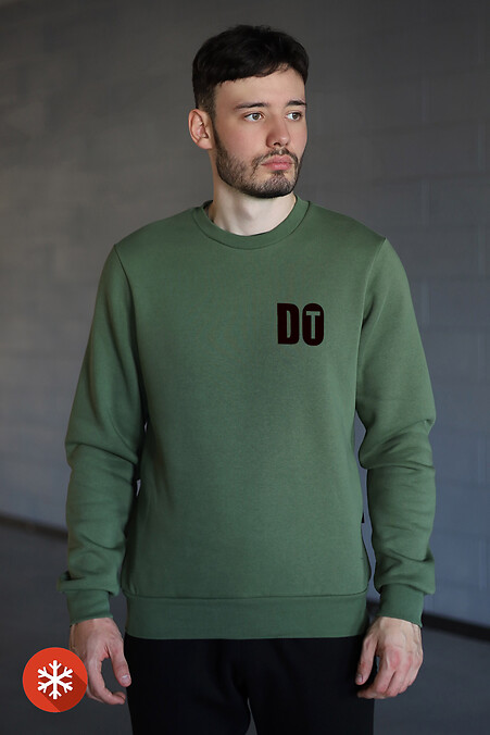 Warm sweatshirt DO IT. Sweatshirts, sweatshirts. Color: green. #9001308