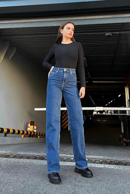 Flared women's jeans. Jeans. Color: blue. #8031320