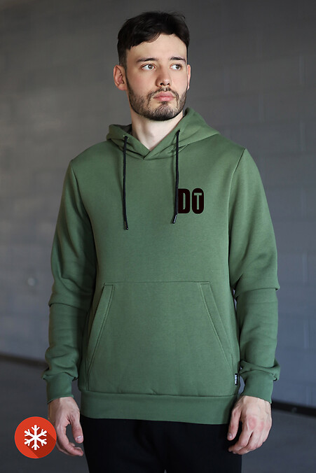 Men's warm skinny DO IT. Sweatshirts, sweatshirts. Color: green. #9001330