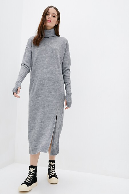 Women's winter dress. Dresses. Color: gray. #4038333