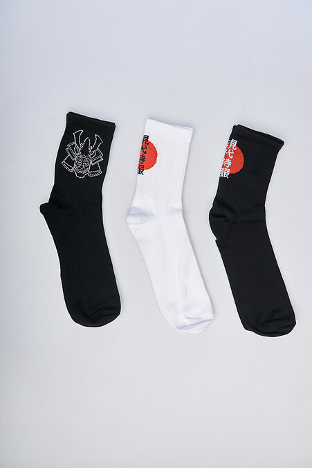 Set Herrensocken mit Stickerei „Japan“ - #8037344