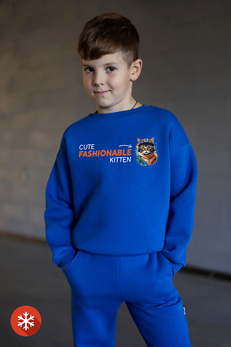 Insulated sweatshirt DARR “Miner Cat” - #9001344