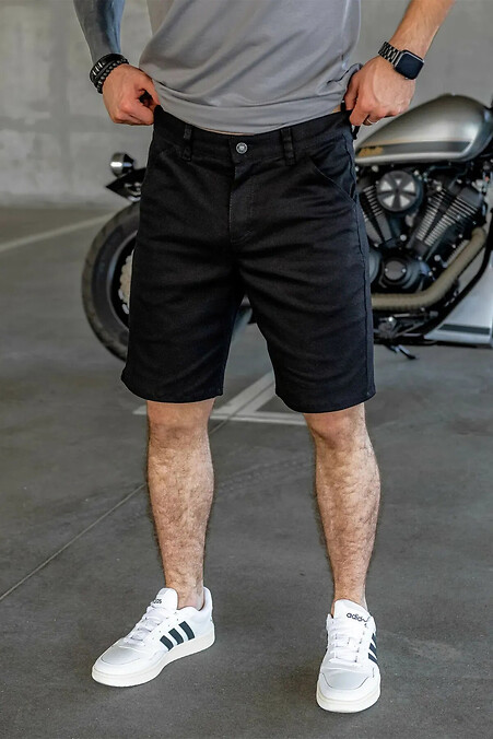Herren Classic Chinos Shorts Schwarz - #8034345