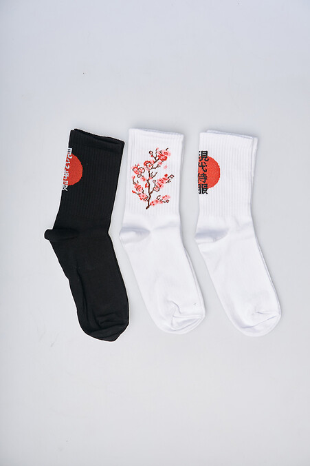 Set Damensocken mit Stickerei "Japan" - #8037349