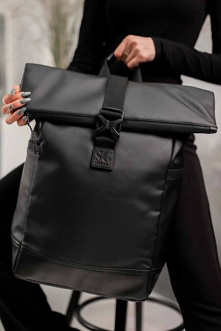Rolltop backpack. Backpacks. Color: black. #8015351
