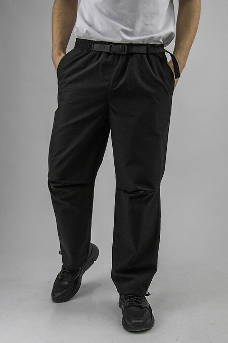 Spodnie z fastexem Reload - Stone, czarne - #8031352