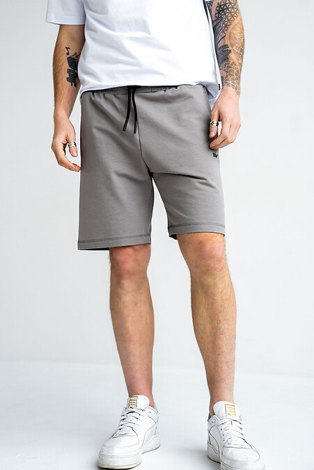 Herren BASKET Strickshorts grau - #8034354