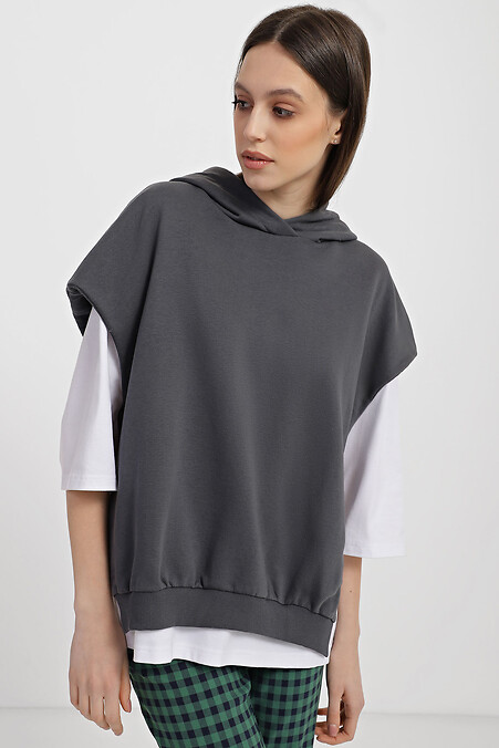 Vest ANN. Sportswear. Color: gray. #3040360