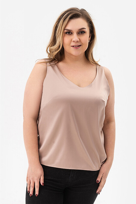 Top SYLE. T-shirts. Color: beige. #3042362