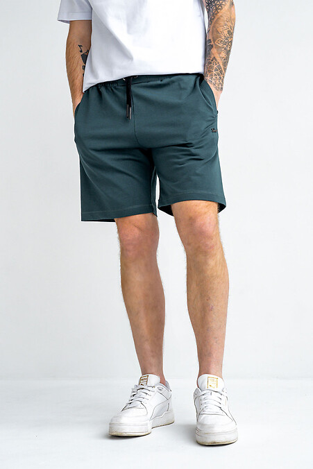 Herren BASKET Strickshorts Dunkel Türkis - #8034363