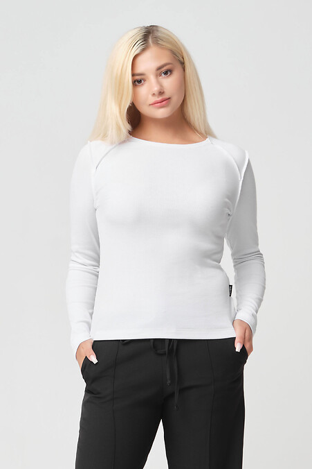 ROSE Longsleeve. Turtlenecks, long sleeve. Color: white. #3042365