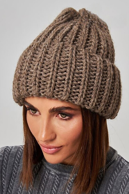 Cappuccino color wool cap - #4496366