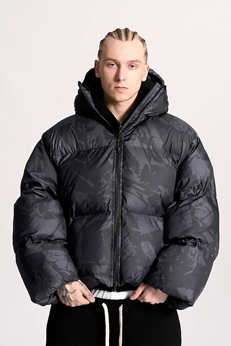 Herren Winter Oversize Jacke "Flokk" Schwarz - #8043367