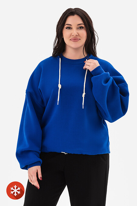 OVER Sweatshirt in elektrischem Blau - #3043371