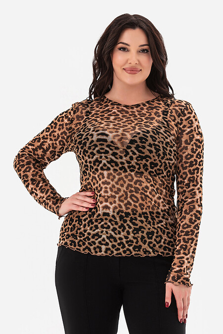 Leopardenmuster, langärmlig, HERZ - #3043374